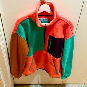 Multi color 1/4 fleece - like new! Barely worn.